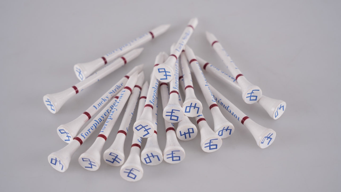 Lucky Strike Bamboo Golf Tees – Eco-Friendly T-Box for Every Golfer