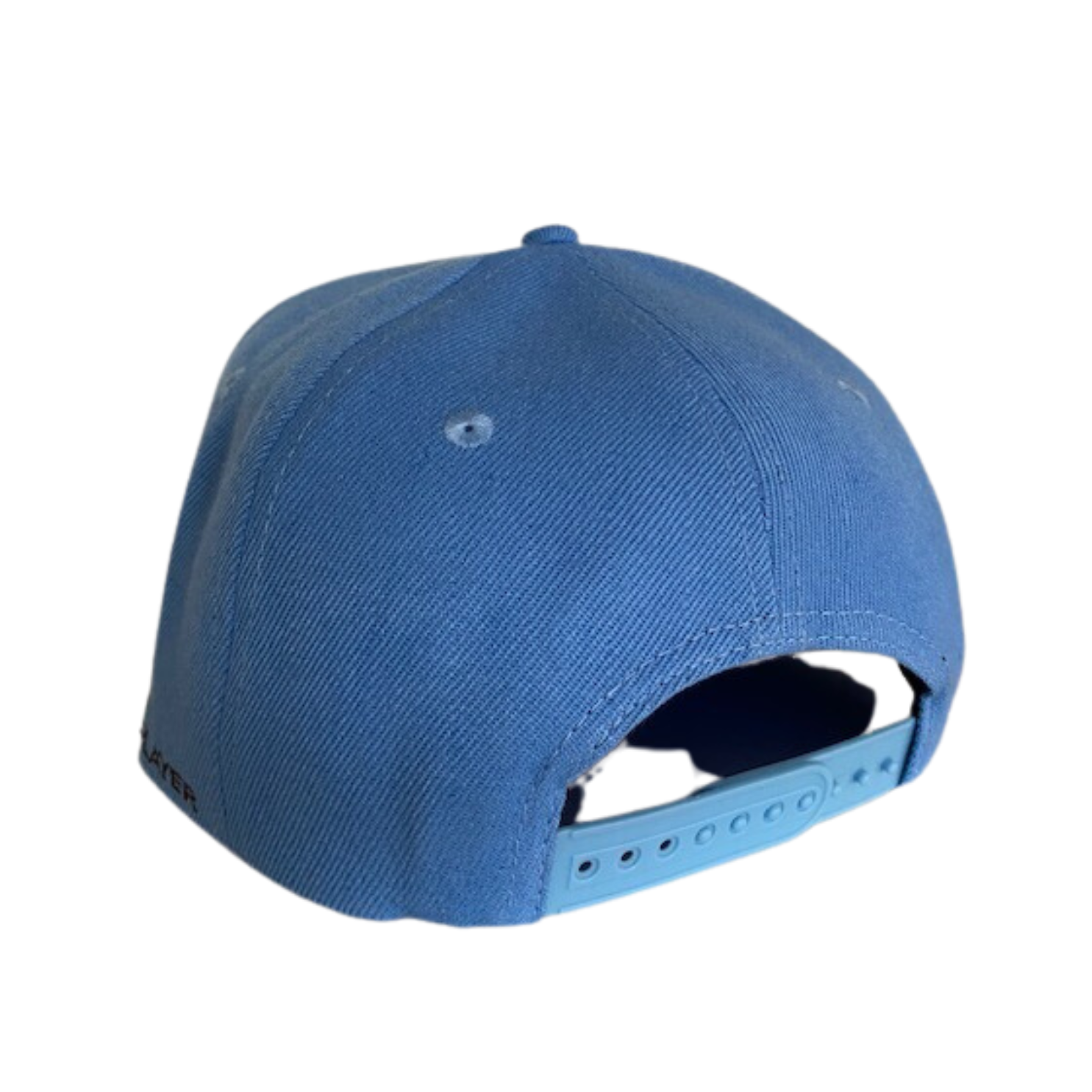 Original baseball cap style - Blue background and chocolate brown logo 