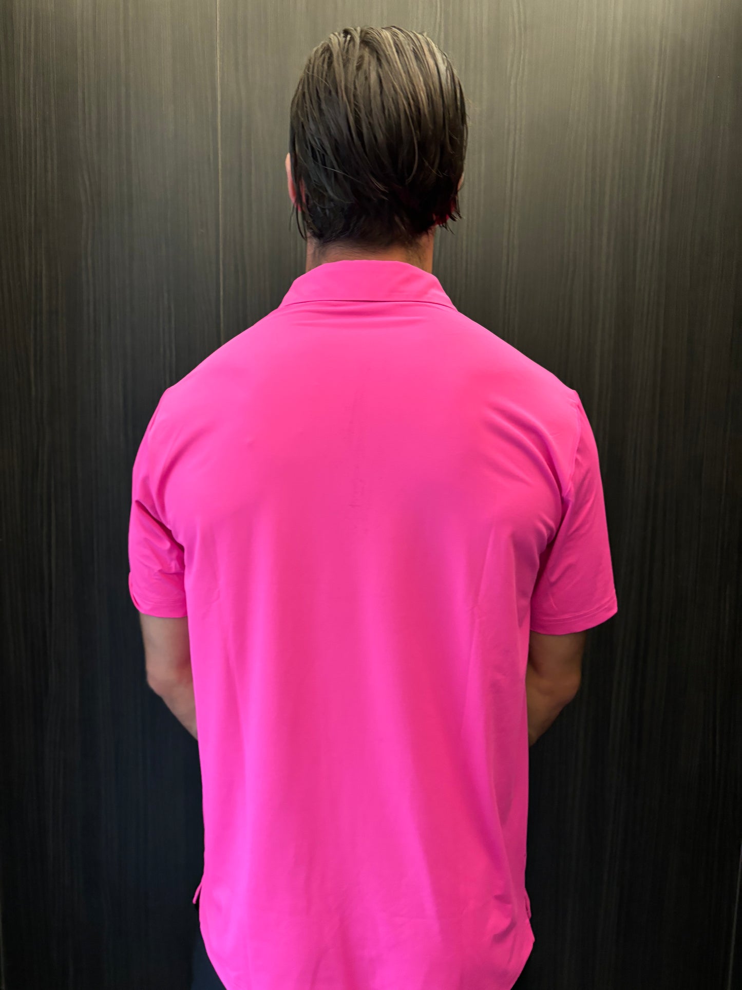 Pink Golf Polo Shirt – Limited Edition ultra-light stretch performance wear by Fore Player