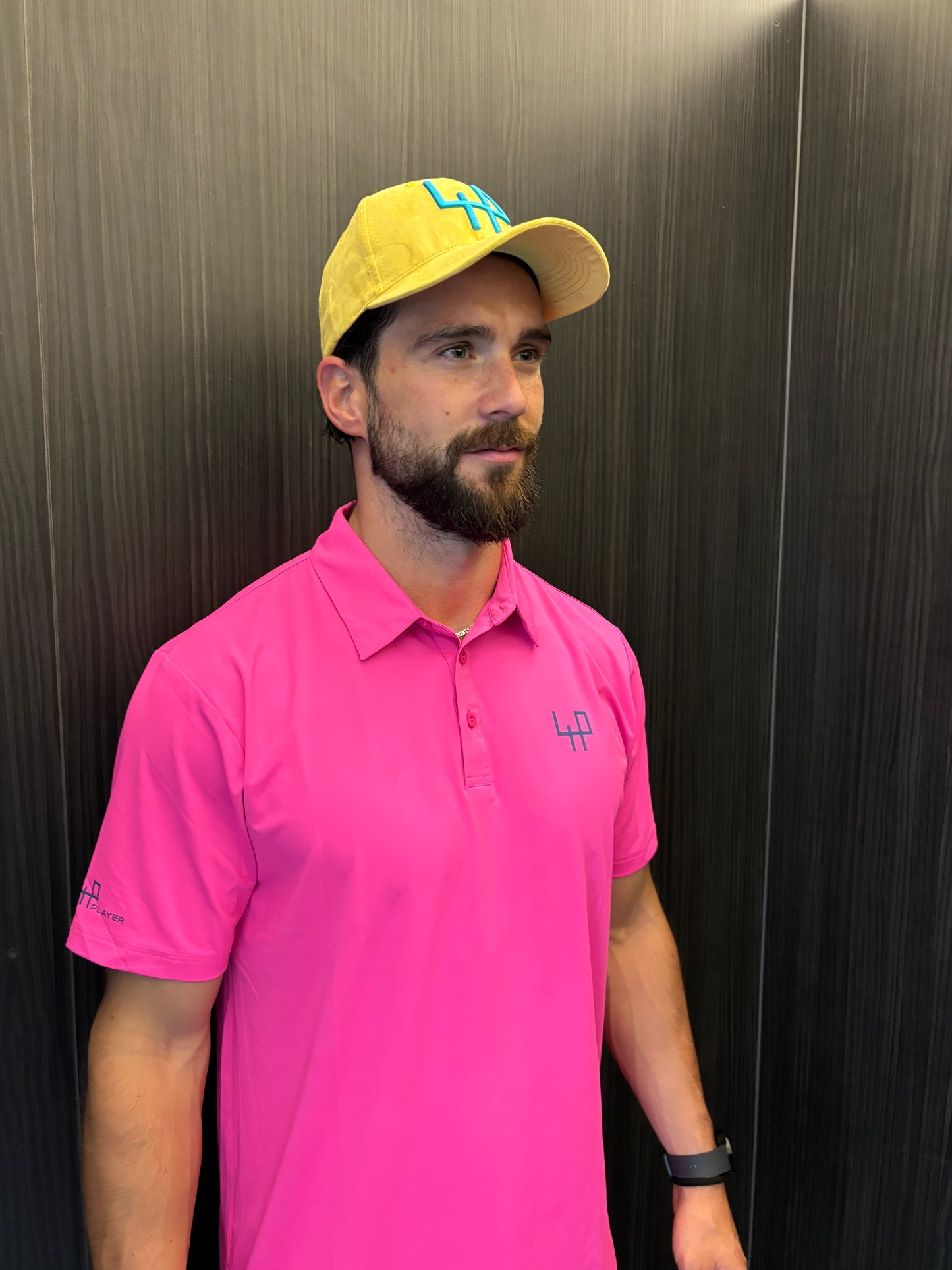 Pink Golf Polo Shirt – Limited Edition ultra-light stretch performance wear by Fore Player