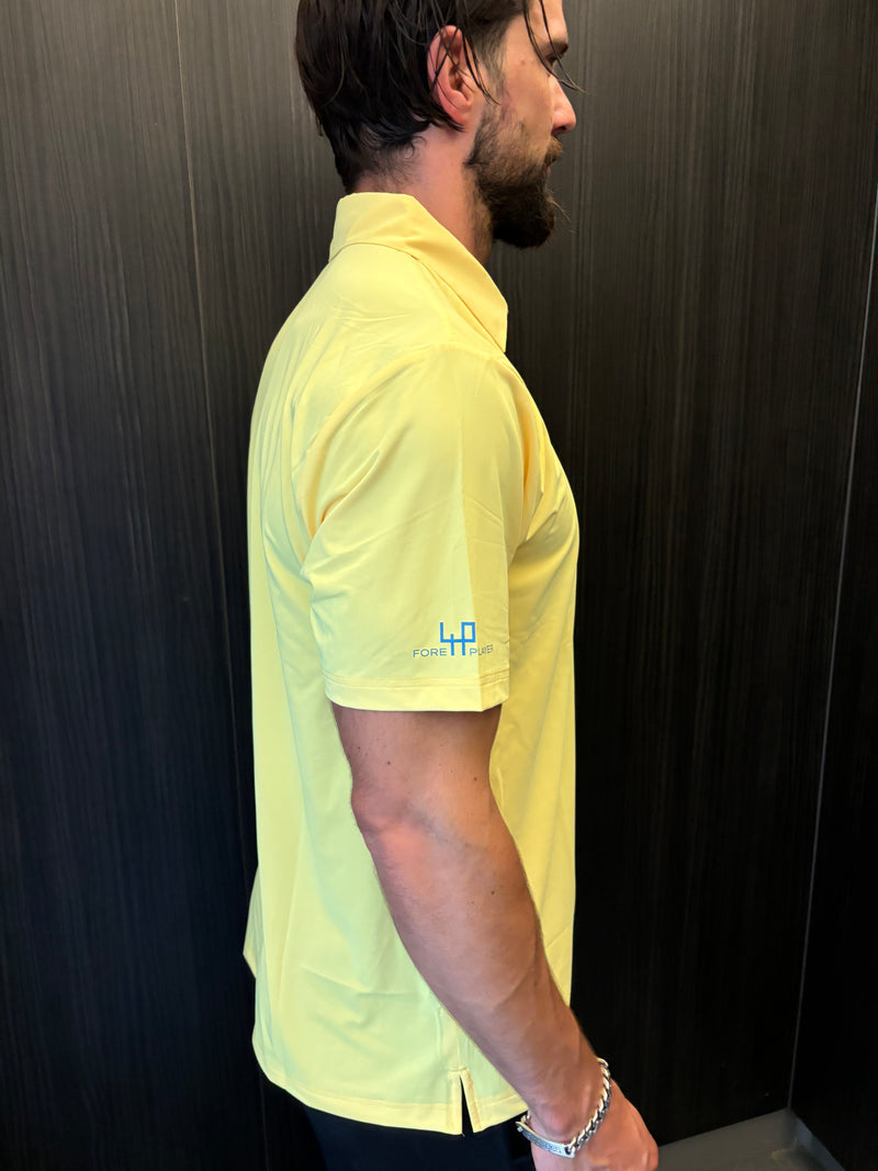 Yellow Golf Polo Shirt – Limited Edition Ultra-Light Summer Performance