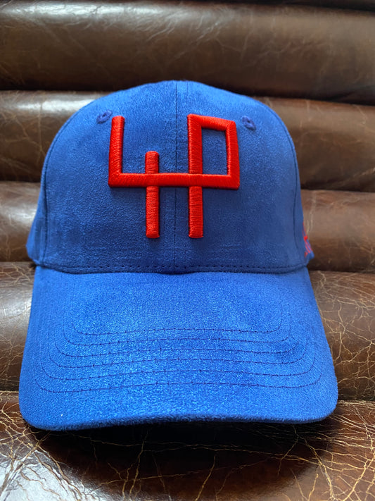 EXCLUSIVE BLUE GOLF CAP IN SUEDE / 1 piece left!
